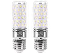 SanGlory Ampoule LED E27 Blanc Froid, 12W 1350 Lumen LED Lampe équivalent Ampoules Halogène 100W, Lumière du Jour 5000K, E27 LED Mais à Angle de Faisceau 360°, AC 175-265V, Non Variable, Lot de 2