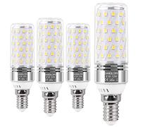 SanGlory Ampoules LED E14 12W Équivaut Incandescence à 100W, Ampoules LED a Vis E14, Lumière du Jour 5000K, Éclairage Ampoules E14 LED Mais, 360° Angle, AC 175-265V, Sans Scintillement, Lot de 4