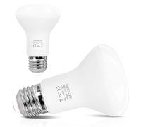 SanGlory Lot de 2 ampoules LED E27 lumière blanche 7 W R63, 6 000 K, 810 lumens, équivalent à 60 W halogène, non réglable