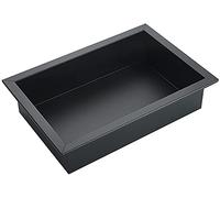 SANGOGO Niche de douche encastrée en inox 304 noir - (31.5cm×20cm×8cm)