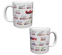 SANGOIMPRESS Mug personnalisé Formule 1 et Moto GP avec Calendrier et Circuits 2024 (F1 2024)