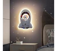 SANGPAO Décoration de la Maison Moderne Astronaute Lampe Murale Chambre d'enfants Appliques murales Dessin animé Vaisseau Spatial fusée dimmable LED Applique Murale pour garçons Filles Chambre Chevet