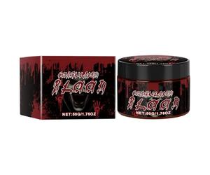 Sangre Falsa Maquillaje 50ml - Efectos Heridas Realistas Para Disfraz Zombi Vampiro - Pintura Corporal Suave Halloween Cosplay, Lavable Con Agua