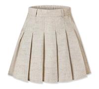 SANGTREE Mini jupe de tennis plissée taille haute pour filles et femmes, original, Taille L