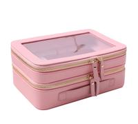 SANHECUN Trousse de Toilette de Voyage Transparente pour Accessoires de Voyage, Rose, SHC-TL-2, Trousse de Maquillage