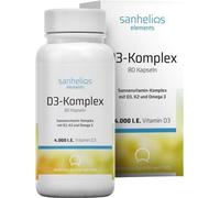 Sanhelios Vitamine D3 Complexe de vitamines solaires avec K2 80 comprimés