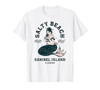Sanibel Island Florida Oyster Bar Mermaid Restaurant de Fruits de mer T-Shirt