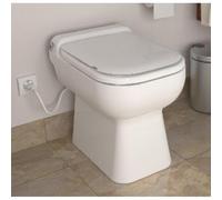 Sanibroyeur Sanicompact Luxe broyeur de fèces encastré dans cuvette de WC au sol avec abattant de WC éco+raccordement lavabo blanc c3lvnl