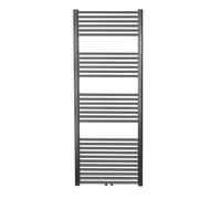 Sanicare Design Radiateur - 160x60cm - 1056W - droit - raccordement central - gunmetal (anthracite) HRM 601600M