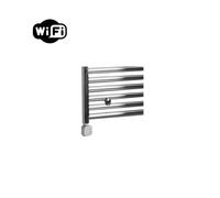 Sanicare HPW Radiateur électrique - 172x45cm - 671W - wifi - thermostat - argent - en bas à gauche - chrome HPLWS 451720/C