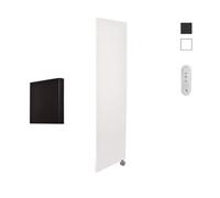 Sanicare HVS Denso Radiateur électrique - 180x40cm - 948W - avec télécommande - thermostat - chrome - en bas à droite - blanc HRSSC 401800/W