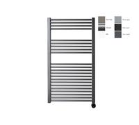 Sanicare Radiateur électrique - 111.8 x 60cm - thermostat noir en dessous gauche - gunmetal HRLEZ601118/M