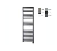 Sanicare Radiateur électrique - 172 x 60cm - thermostat chrome en dessous gauche - Gunmetal HRLEC601720/M