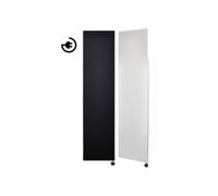 Sanicare Radiateur électrique - 180 x 40cm - thermostat noir en dessous droite - Blanc mat HRSEZ401800/W