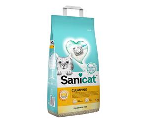 SANICAT Clumping 10 l Litière bentonite sans odeur pour chats