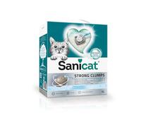 Sanicat - Litière Ultra agglomérante Strong Clumps Parfum Poudre de bébé, Blocs instantanés et compacts, Neutralise Les odeurs et sans poussière, Format : 6 L