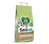 SANICAT Natura Activa 100% Green litière végétale pour chats 7,5 kg