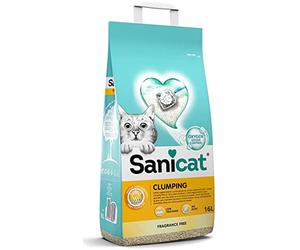 Sanicat PSANCLUN016L31 Clumping White Unscented 16 l, 13,9 kg