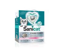 Sanicat - Litière Ultra agglomérante Strong Clumps Parfum Poudre de bébé, Blocs instantanés et compacts, Neutralise Les odeurs et sans poussière, Format : 6 L