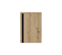 Saniclass Chaci Meuble sous-lavabo - 40x55cm - 1 porte - avec plan supérieur - chêne SW1411214/SW1447266