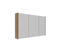 Saniclass Holz Atelier Armoire miroir - 100x63x16cm - avec panneaux latéraux - Chêne natural SW1420836/SW1212817