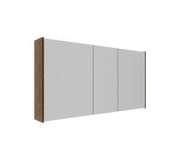 Saniclass Holz Frame Armoire miroir - 120x63x16cm - incluant panneaux latéraux - Walnut pure SW1420838/SW1212818