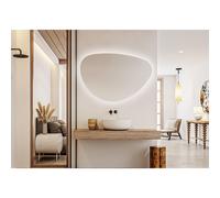 Saniclass Organic Miroir Sim - 140x93.3cm - éclairage - chauffe-miroir - horizontal/vertical - organique PM-01-14093