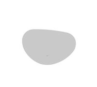Saniclass Organic Miroir Sim - 60x40cm - éclairage - chauffe-miroir - horizontal/vertical - organique PM-01-6040