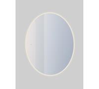 Saniclass Oval miroir de salle de bains - 60x80cm - ovale - in lairage LED indirect - chauffage miroir - interrupteur tactile NAB001-B-60x80