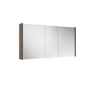 Saniclass Prime Armoire miroir - 120x63x16cm - incluant panneaux latéraux - noyer (bois) SW1212818/SW812073