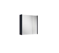 Saniclass Prime Armoire miroir - 60x63x16cm - y compris panneaux latéraux - bleu marine mat SW1212815/SW892635