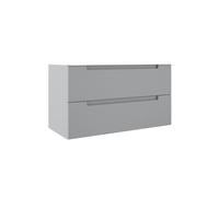 Saniclass Prime Balance Meuble sous lavabo - 100x55x44.9cm - 2 tiroirs - Poignée intégrée - MDF - mat greige (gris) 70300