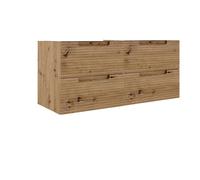 Saniclass Prime Balance Meuble sous lavabo - 120x55x44.9cm - 4 tiroirs - Poignée intégrée - MDF - Chêne rustique 88168 x2