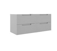 Saniclass Prime Balance Meuble sous lavabo - 120x55x44.9cm - 4 tiroirs - Poignée intégrée - MDF - mat greige (gris) 70294_2x