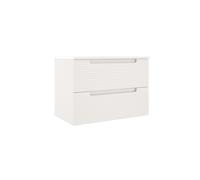 Saniclass Prime Balance Meuble sous lavabo - 80x55x44.9cm - 2 tiroirs - Poignée intégrée - MDF - coton mat (beige) 88173
