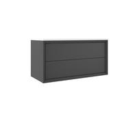 Saniclass Prime Core Meuble sous lavabo - 100x55x45cm - 2 tiroirs - push to open - MDF - mat anthracite 88479