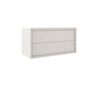 Saniclass Prime Core Meuble sous lavabo - 100x55x45cm - 2 tiroirs - push to open - MDF - mat cotton (beige) 88478
