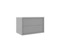 Saniclass Prime Core Meuble sous lavabo - 80x55x45cm - 2 tiroirs - push to open - MDF - mat greige (gris) 70879