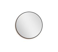 Saniclass Retro Line 2.0 Miroir rond 100x100cm cadre noir mat SW7-100