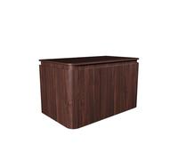 Saniclass Terra Ensemble meuble de salle de bains - 80cm - 2 tiroirs - coins arrondis - plan de toilette - châtaignier (noyer) SW1174098/SW1418402