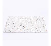 Saniclass Tops Plan sous vasque - 80x1.8x46cm - 1 bonde de vidage - sans trous de robinet - Terrazzo crème