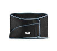 SANICO Ceinture Lombaire Avec Tenseurs - Supports Pour Compression - Attelle Orthopédique Pour Bas du Dos - Protection, Soulagement Lombalgies, Circulation Sang - Néoprène, 107x0.3x24.5cm