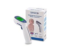 SANICO Thermomètre Infrarouge Sans Contact - Relevés Précis, 34 Modes Mémorisation, Alarme Fièvre - Alimentation Longue Durée, Multifonction, Conviviale - Corps, Objets, Température Ambiante