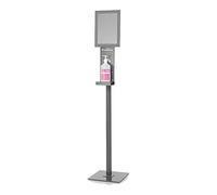 SaniFine 991223 Support désinfectant pour les mains avec tableau d'information Hauteur 1500 mm