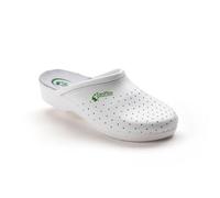 Saniflex 961-1 Médical Certifié Sabots Mules Chaussons Chaussures en Cuir, Homme, Blanc, EU 42