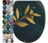 Sanilo Abattant WC avec frein de chute et libération rapide, Siège de WC amovible par simple pression sur un bouton, Montage facile par le haut (Luxury)