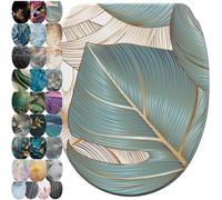 Sanilo Abattant WC avec frein de chute et libération rapide, Siège de WC amovible par simple pression sur un bouton, Montage facile par le haut (Beautiful)