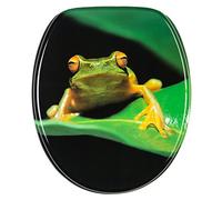 Sanilo Abattant WC - Finition de haute qualité - Charnières robustes - Fixation facile - Grenouille