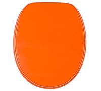Sanilo Abattant WC - Finition de haute qualité - Charnières robustes - Fixation facile - Orangé