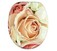 Sanilo Abattant WC - Finition de haute qualité - Charnières robustes - Fixation facile - Rose Rose